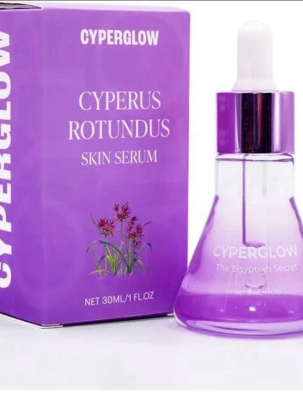 Cyperglow Cyperus Rotundus Skin Serum Oil, Natural Hair-Reducing & Shaving Oil